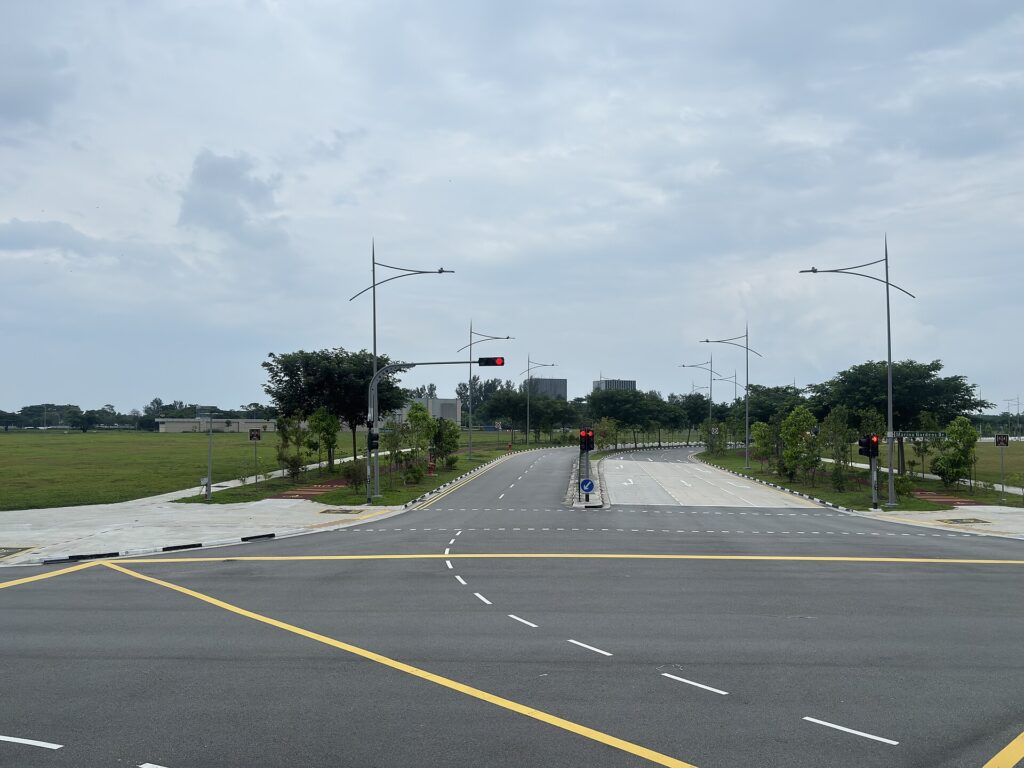 Marina South Avenue at Marina Gardens Drive in July 2026