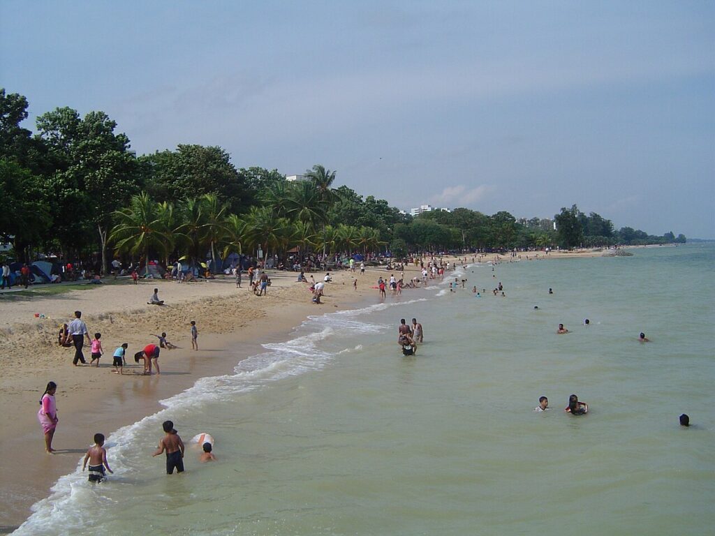Beach at East Coast Park, Singapore - 20050809-01