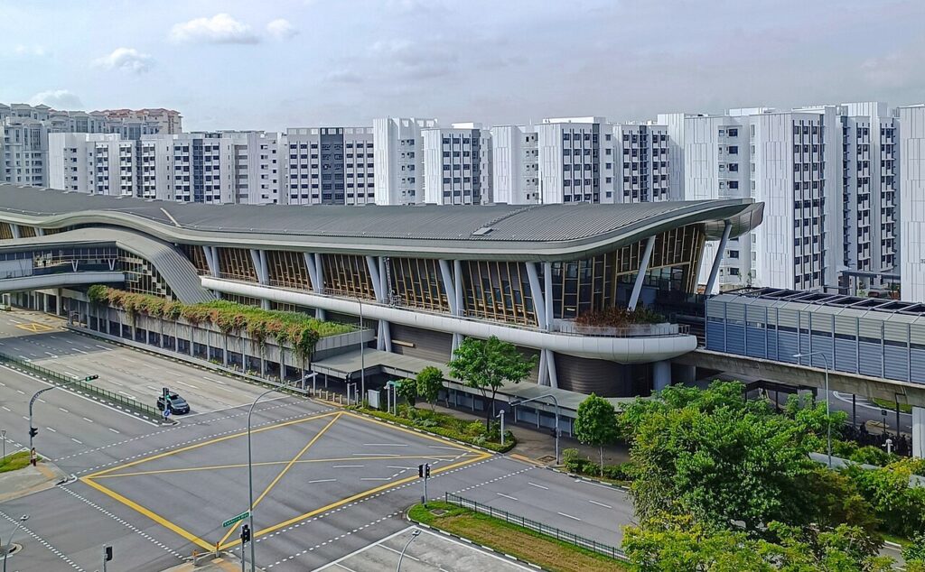 NS12 Canberra MRT Station Exterior 202501
